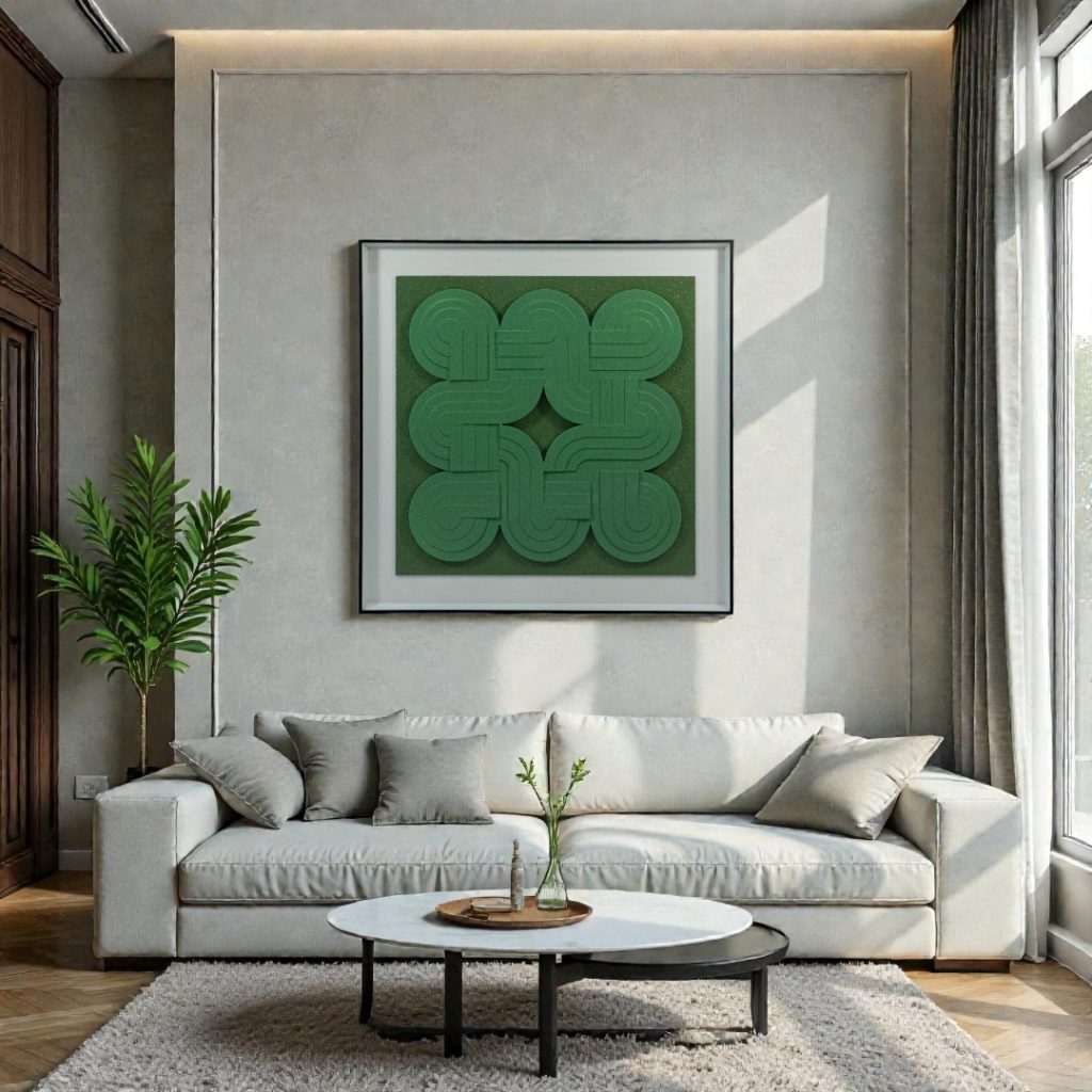 Cuadro Importado Verde GF006B 80×80 - 25061