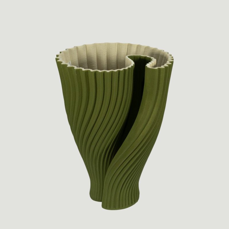 Florero Importado Verde 42cm