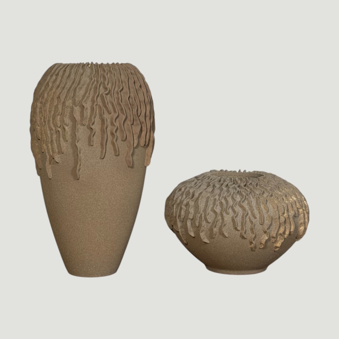 Florero importado Café 42cm y 19cm Florero importado Café 42cm y 19cm