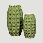 Florero Importado Verde 37cm y 30cm