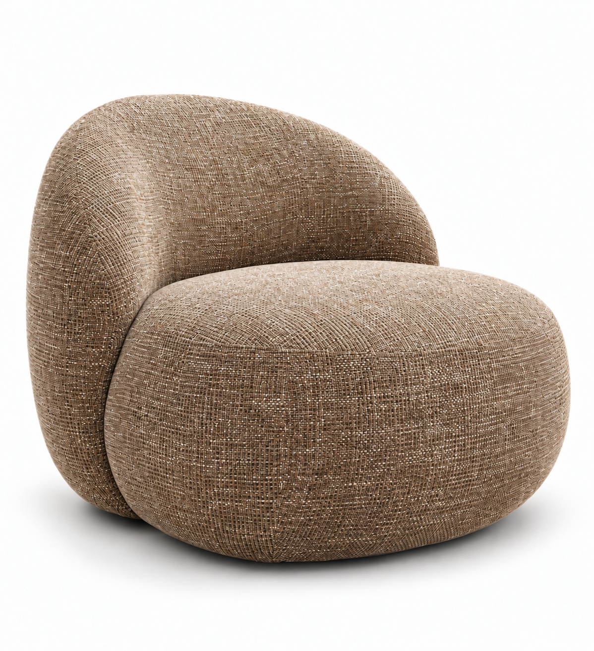 Sillón orgánico de tapizado beige moteado SILLA AUX IMP MC-7922LC - Imagen 1